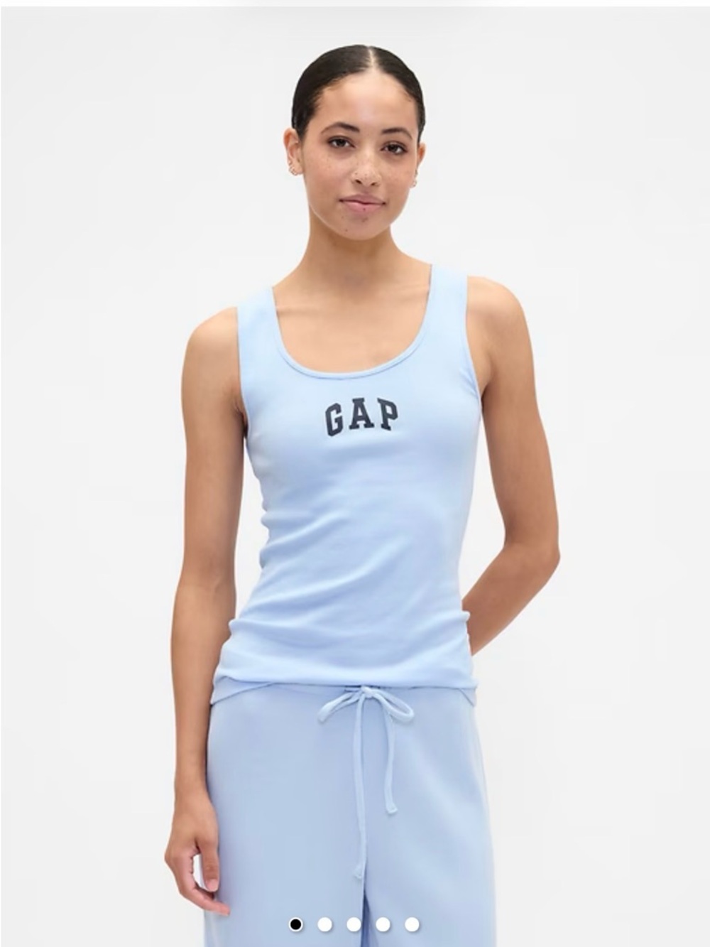 GAP Pastel Tank Trio - Light Blue, Pink & Lavender Graphic Tanks - Picture 9 of 11